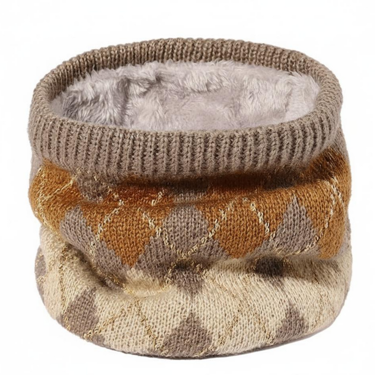 Unisex Winter Neck Warmer, Soft Knit Scarf for Casual