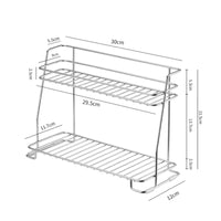 Desktop Storage Rack Compact Wire Shelving Rack Sturdy for Kitchen