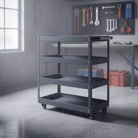 Metal Rolling Tool Cart Mobile Tool Cart with Wheels Sturdy Storage Organizer Portable for Mechanics, Auto Repair Shop