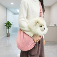 Pet Sling Carrier Waffle-Weave Crossbody Dog Carrier Large-Capacity