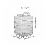 Food-Grade Material Water Dispenser Bottle Reusable Large Capacity Water Carrier Leak-Proof for Campers, Home Use, Outdoor, Camping