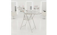 Foldable Clothes Drying Rack Stainless Steel Folding Drying Rack Floor-Standing Space-Saving for Balcony, Apartment