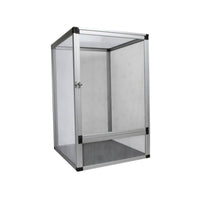 Reptile Enclosure with Mesh Panels Ventilated Mesh Terrarium Front-Opening