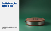 Commercial Kitchen Butcher Block, Extra-Thick Ironwood Round Chopping Board, Hardwood
