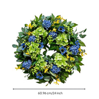 Artificial Floral Wreath Spring Artificial Flower Wreath Decorative for Entryway
