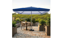 Square Patio Umbrella Wind-Resistant Umbrella with Double Canopy Waterproof for Homeowners, Vendors, Market, Garden