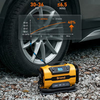 AC/DC Car Air Pump 110-230V AC and 12V DC Dual Power Inflator with Digital Display