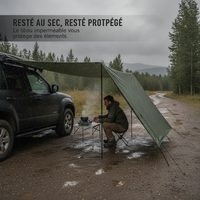 SUV Car Side Awning Tent UV Protection Outdoor Camping Tailgate Shelter