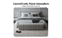Tufted Bed-End Ottoman Multi-Purpose Upholstered Bench Comfortable paddinging Sturdy Frame for Homeowners, Retail Space, Bedroom