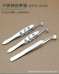 Eyelid Massage Forceps, Stainless Steel, Surgical Tweezer for Eye Blockage