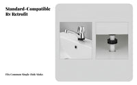 Brushed Silver Washroom Faucet