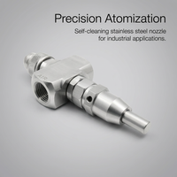 Stainless Steel Self-Cleaning Spray Nozzle, 1/4 Inch Misting Nozzle, Industrial Misting Spray Head,  - Image 2