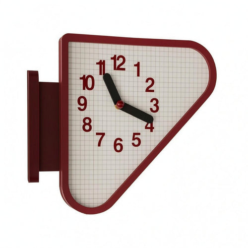 Corner Wall Clock Large Numerals Triangular Wall Clock Space-Saving