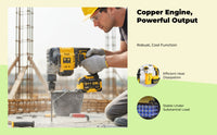 Percussion Drill, Power Drill, Angle Grinder, Professional Power Tool Combo Kit, Variable Speed, sturdy Duty, Multi-Functional, Construction, Workshop