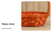 Handled Woven Basket multipurpose Handled Gathering Basket multipurpose