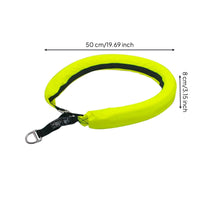 High-Visibility Flotation Collar with D-Collar Padded Water Rescue Collar Heavy-Duty Throwable Rescue Collar Floating for Docks