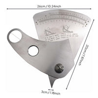 Stainless Steel Weld Gauge Fabrication Angle Gauge Compact Workshop Tool for Welders, Job