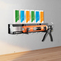 Caulk Tube Holder Metal Silicone Tube Organizer Space Saving for Workshop