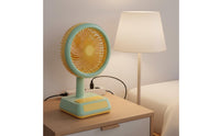 USB Rechargeable Fan 3-Speed Adjustable USB Desk Fan for Bedroom, Students, Kids