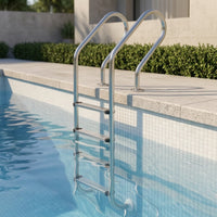 Stainless Steel Pool Ladder Anti-Skid Pool Ladder with Handrails Rust-Resistant