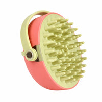 Foam Making Shampoo Dispensing Brush Soft Bristles Feline Bath Brush Wet and Dry Use Pet Care Easy to Clean for Cats, Dogs