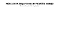 Adjustable compartment Storage Box Transparent Design Adjustable Divider Case