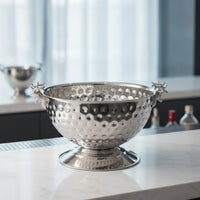 Ice Bucket with Pedestal Champagne Bucket Footed Champagne Bowl for Party Hosts, Bartenders, Wedding Reception, Home Bar, Buffet Table