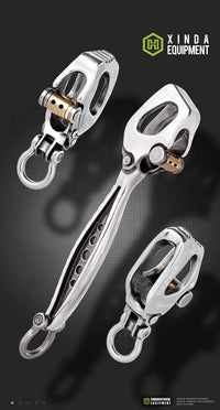 Xinda H-Series Beidou Star Descender Multi-Function Controlled Descent Device for High-Altitude Work with Adjustable Cowtail and Mobile Anchor