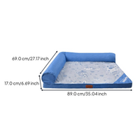Waterproof dog bed with removable cover