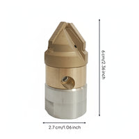 Drain Flushing Nozzle Compact Piping Cleaning Nozzle Leak Resistant for Plumbers
