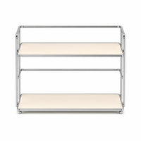 Tabletop Storage Rack Compact Desktop Organizer Portable 2-Tier Tabletop Trolley for Desk
