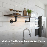 Adhesive Floating Shelf No-Drill Storage Solution Minimalist Design for Bathroom