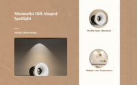 Frameless Curved COB Spotlight, Anti-Glare, Adjustable LED