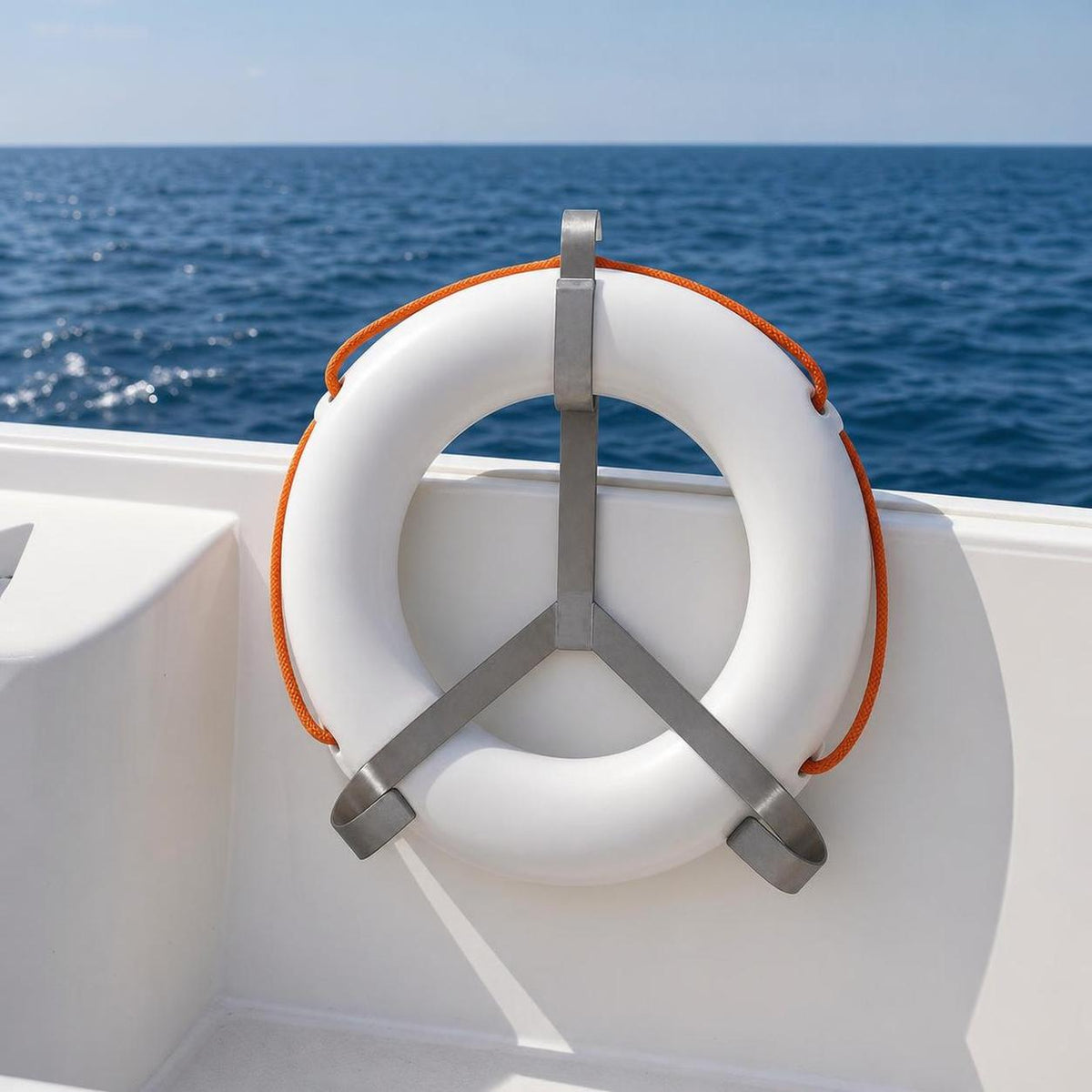 Marine Stainless Steel Lifebuoy Holder Bracket for Boats and Yachts