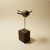 Wooden Bird Figurine Handmade Wood Bird Figurine Gift Idea for Desktop, Women