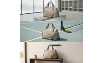 Zippered Pickleball Bag with Shoe Compartment Structured Pickleball Duffel Bag Versatile Handshands-off for Gym Goers