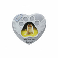 Dog Memorial Garden Stone Weather Resistant Angel Feathers Pet Headstone