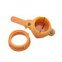 Honey Extractor Outlet Valve Screw Clamp Processing Equipment Orange-Yellow