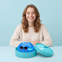 Soft Press Toy with Steamer Box Tactile Press Toy with Container Bouncy Bao Bun Squishy Compact for Fidgeters