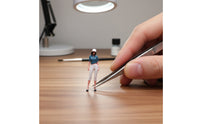 Female Figurine Hand-Painted Scale Model Figure Realistic Design Diorama People for Display