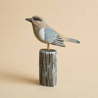 Wooden Bird Figurine Seabird Desktop Ornament Ornamental Craft Tabletop Bird Decor