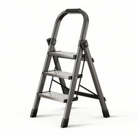 3 Step Ladder Foldable Folding Step Ladder Lightweight for Seniors