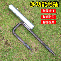 新型支架空飘灯笼支架球底座圆盘配件加粗加厚伸缩杆六棱地插