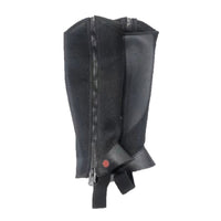 Children's Equestrian Leg Guards with Breathable Mesh and Cowhide