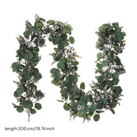 Boxwood Eucalyptus Garland Dense Artificial Greenery Garland Flexible Artificial Eucalyptus Vine