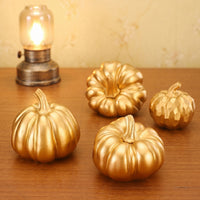 Nordic Style Gold Resin Pumpkin Decorative Ornament