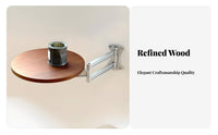 Round Foldable shelf Space-Saving Floating Shelf Multi-Purpose for Small Spaces