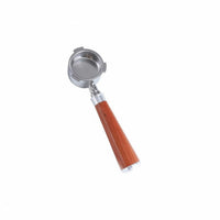 Coffee Machine Handle Bottomless Portafilter Stainless Steel Wood Grip Detachable Filter Basket Precision Filtration Suitable for Professional Barista Home Brewing