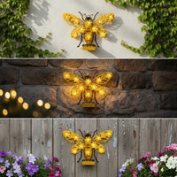 Outdoor Wall Light with Solar Panel Decorative for Garden, Fence
