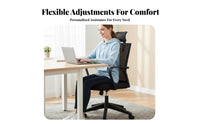 Armless Rolling Chair Height Adjustable Office Furniture 360° rotate for Bedroom